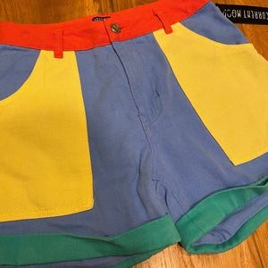 Color Block Shorts